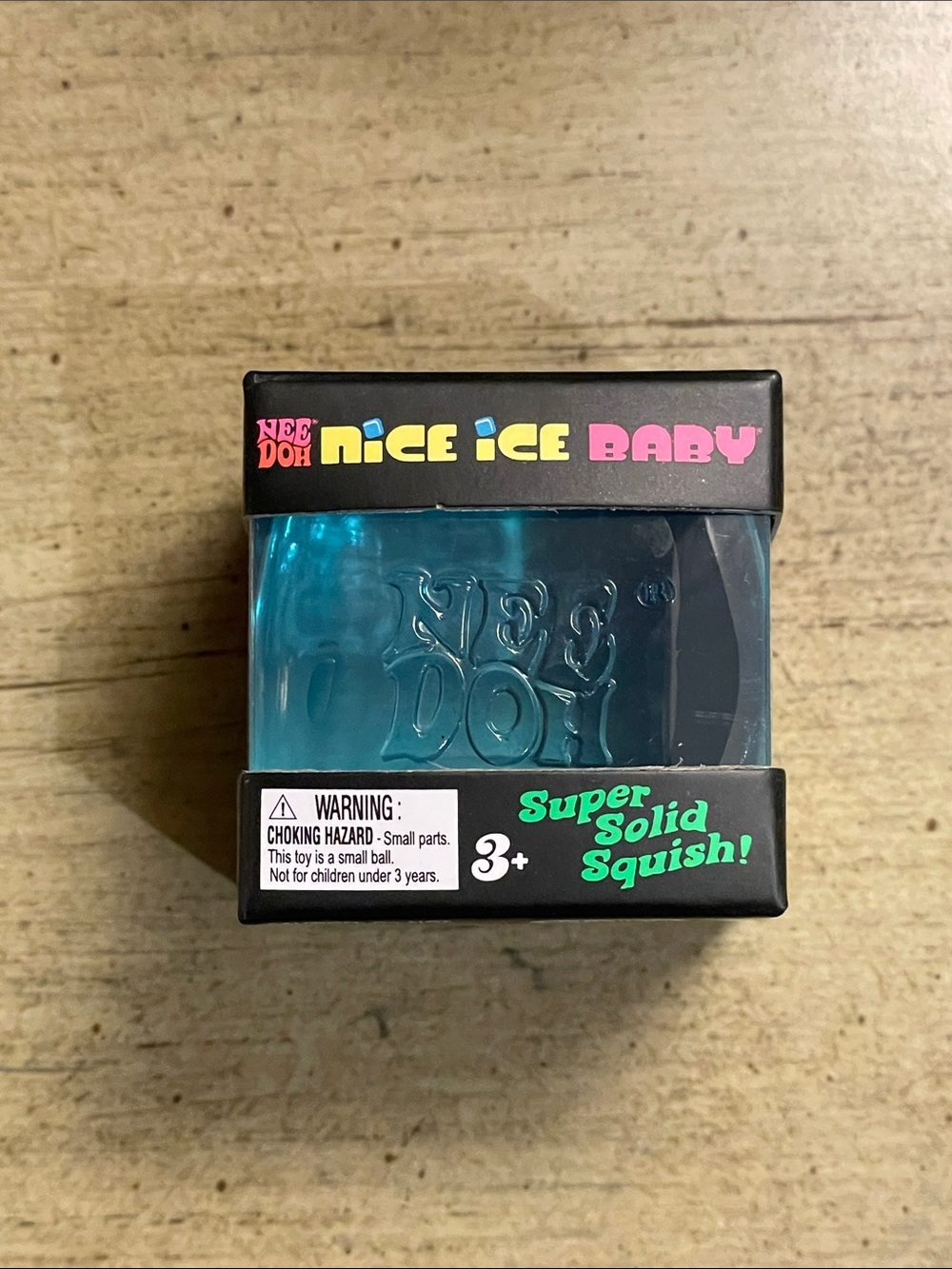 NeeDoh Nice Ice Baby Super Solid Squish Toy - Blue